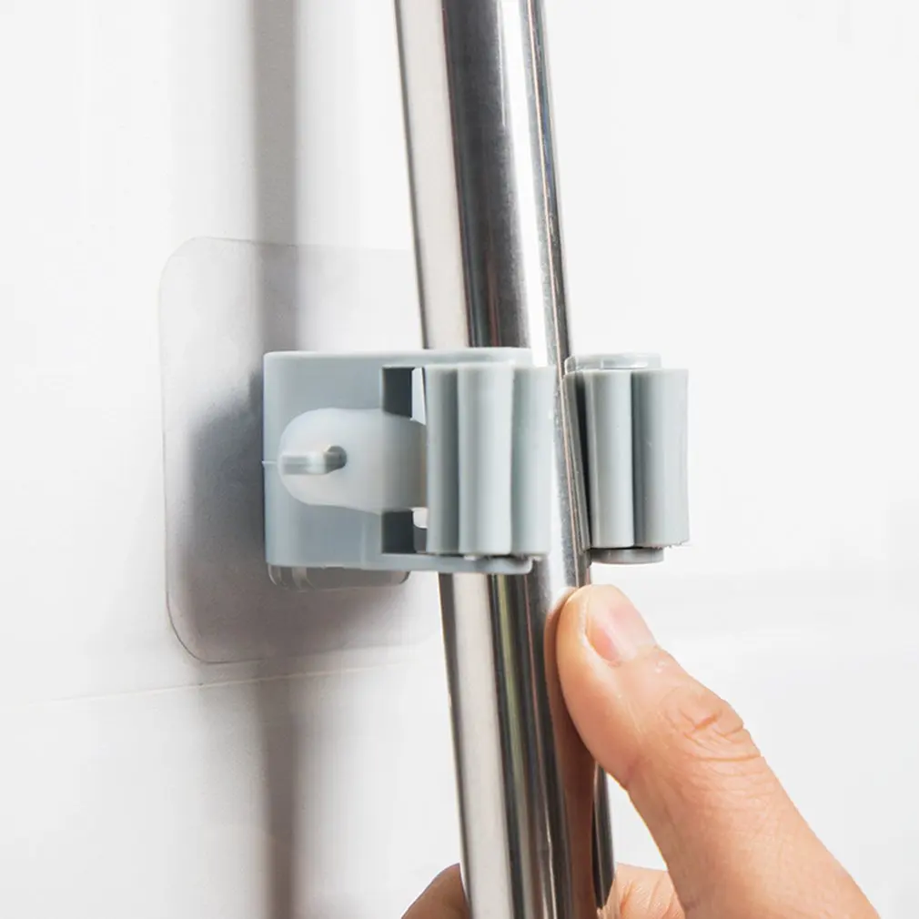 Настенный органайзер для швабры 1 шт. держатель без отверстий Не оставляющий