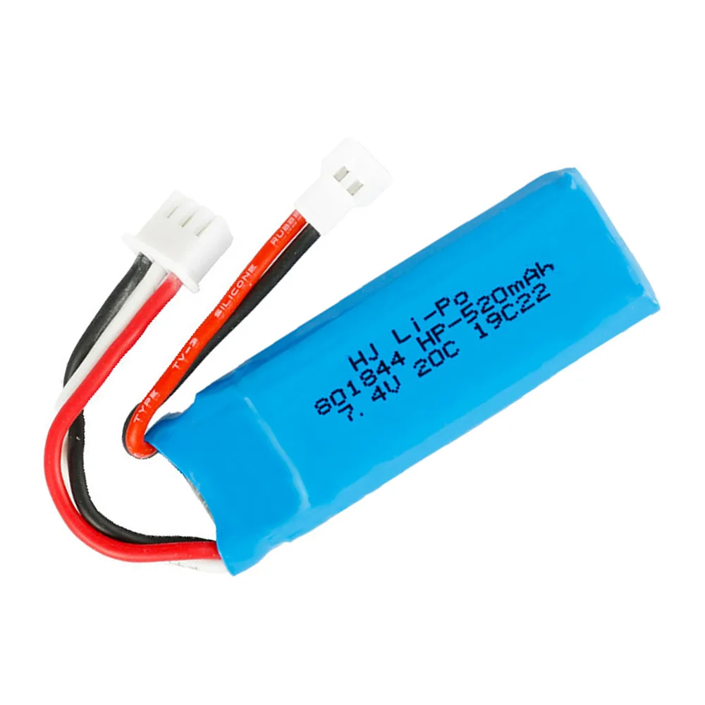 7 4 V 2S 520mAh 801844 Lipo аккумулятор для WLtoys K969 K989 K999 P929 P939 A202 A212 A222 A232 A242 A252 Аккумулятор