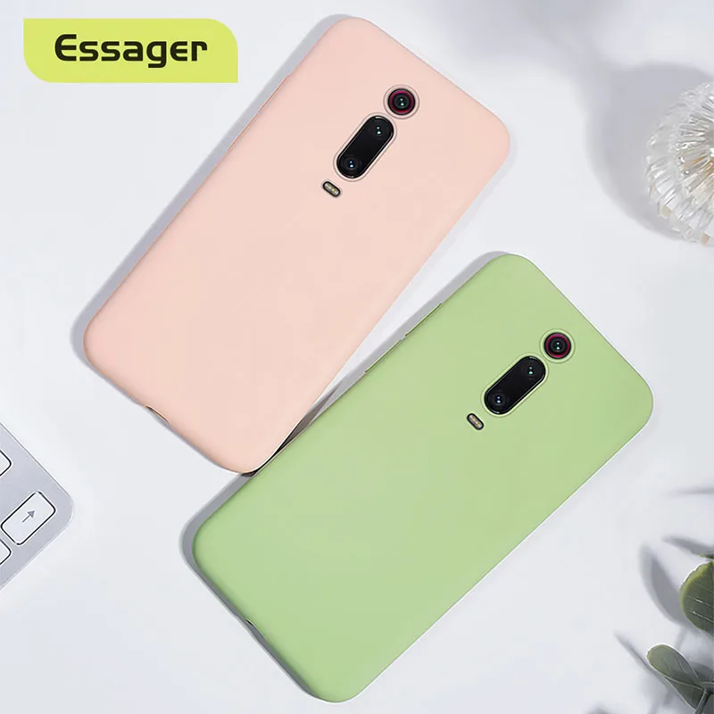 Чехол Essager для Xiaomi mi 9T Redmi K20 Note 7 Pro Ультратонкий Мягкий защитный чехол из жидкого
