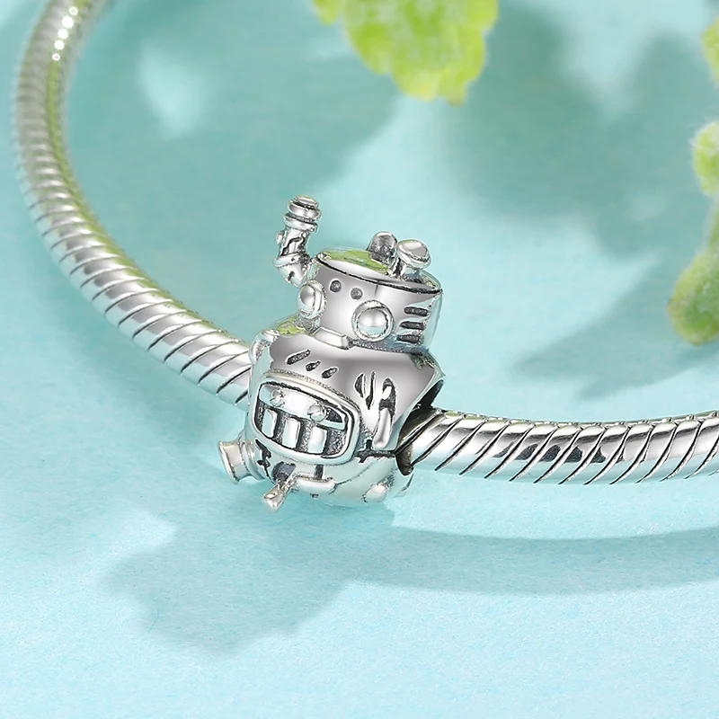 

Hot 925 Sterling Silver Industrial Machinery Series Shape Metal Beads for Jewelry Making Silver Charm Fit Original Bracelet