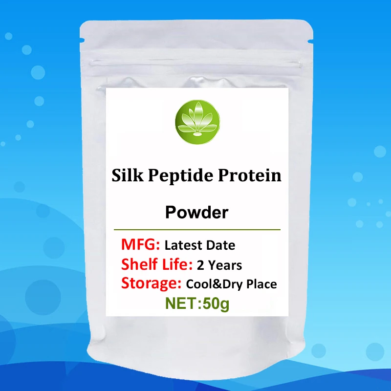 

High Quality Hot Sell Silk Peptide Protein Powder,Skin Whitening,Brighten,Anti Aging,Smooth,moisturizes and Nourishes The Skin
