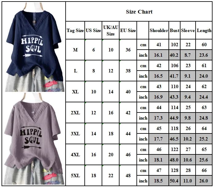 

Women Short Sleeve V Neck Summer Letter Print T-shirt Loose Blouses Tops