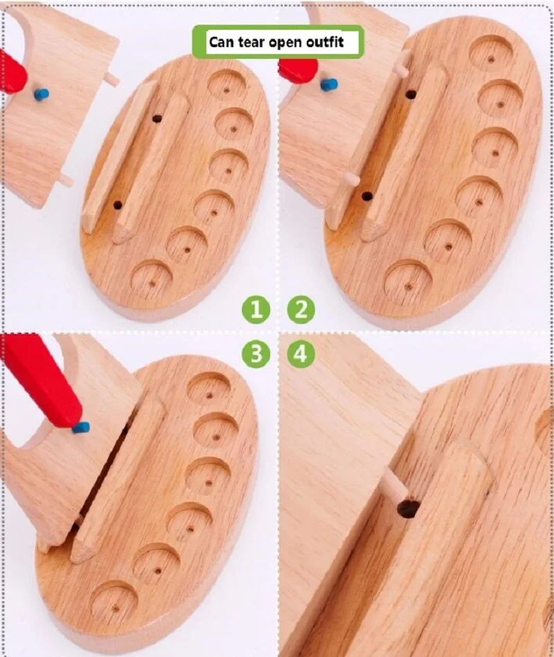 Деревянный беспедальный подсчета Веселая игрушки для От 3 до 5 лет детей в