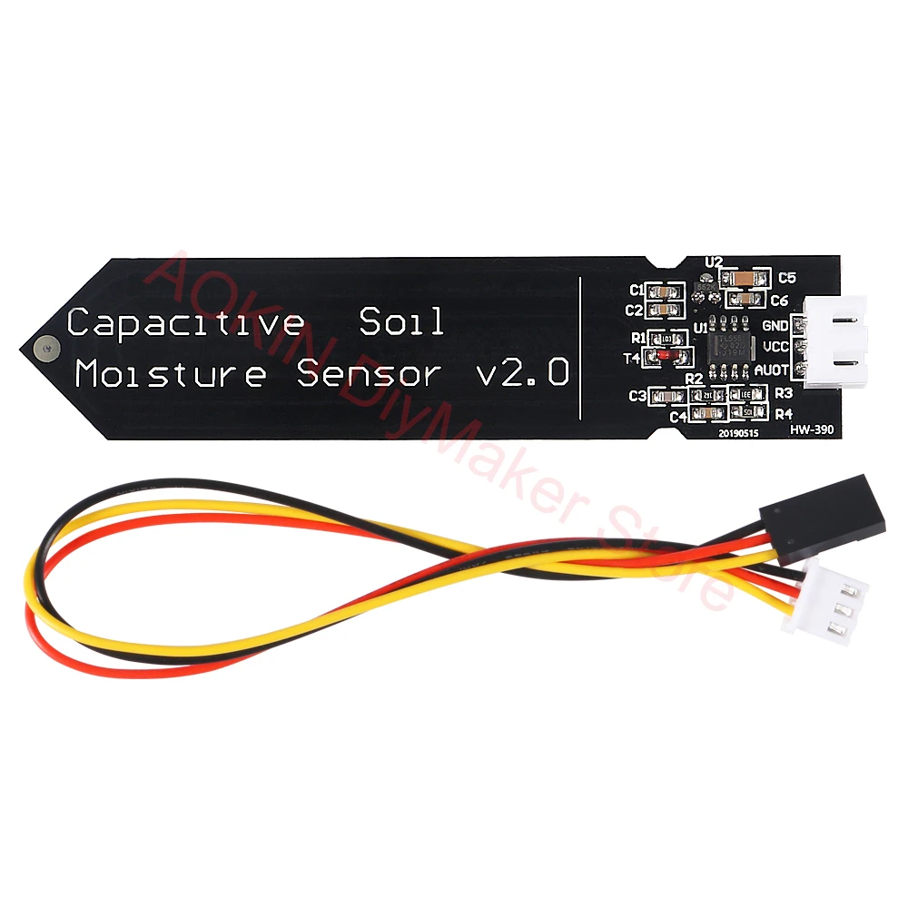 Capacitive Soil Moisture Sensor Corrosion Resistant for Arduino Moisture Detection Garden Watering DIY