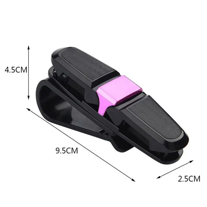 

1pcs Multi-Function Car Double Sunglasses Holder Card Clips Universal Pen Visor Sun Z8X5