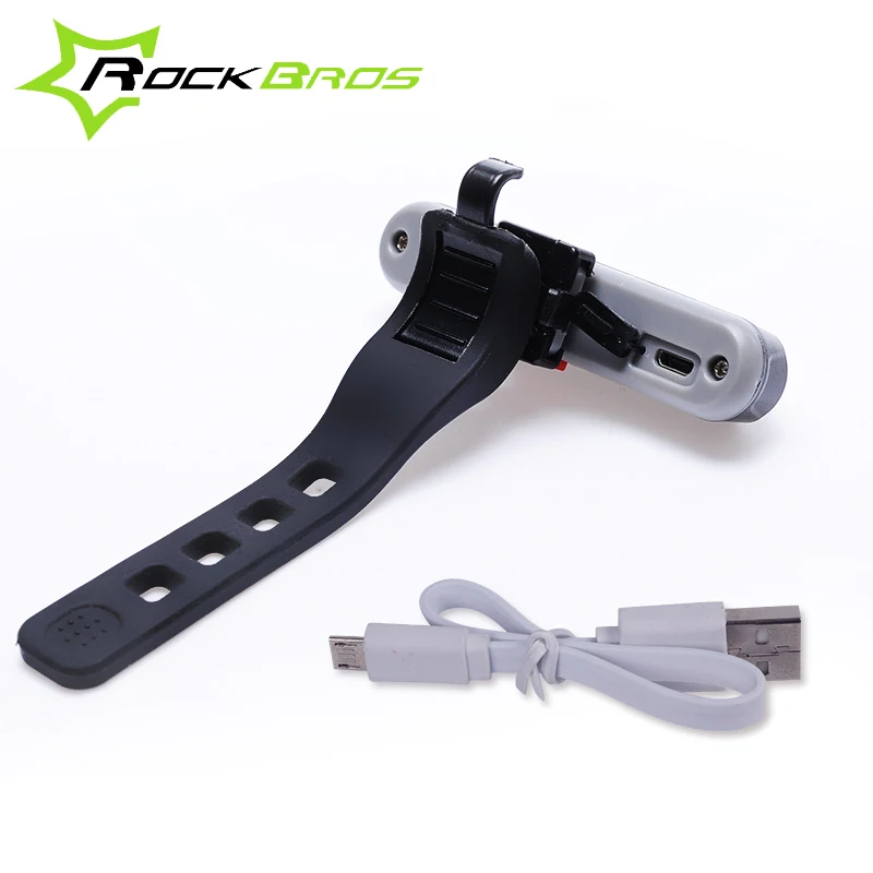 ROCKBROS USB Перезаряжаемые светодиодный фонарь светильник велосипедные шлемы