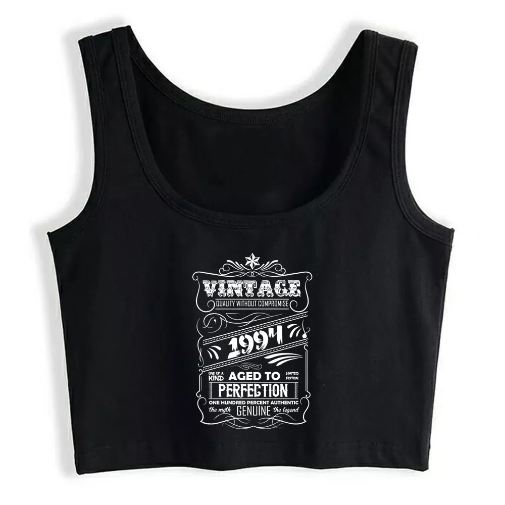 

Crop Top Women Vintage Aged To Perfection 1994 Harajuku Tank Top Women Casual Women Clothes