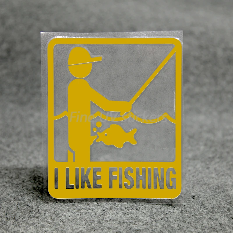 Мне нравятся вырезанные наклейки для рыбалки. Водонепроницаемые автомобилей