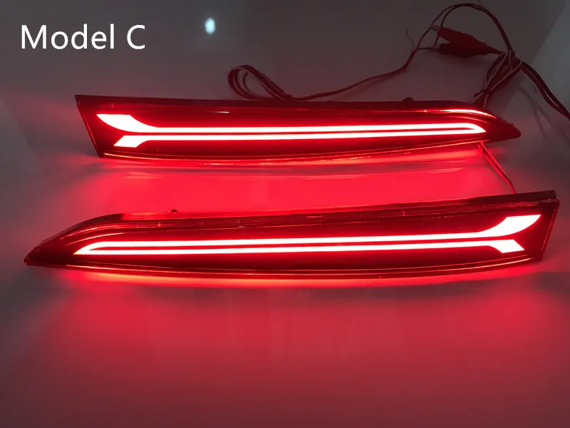 Светодиодная направляющая отражатель задний бампер стоп сигнал лампа для Hyundai