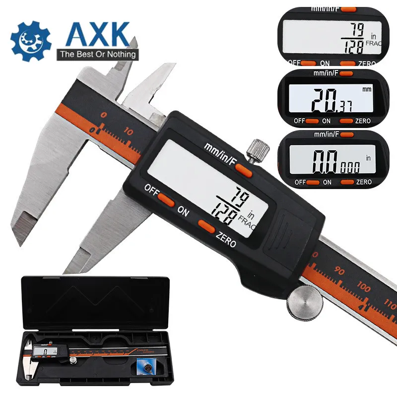 Штангенциркуль из нержавеющей стали с цифровым дисплеем 150 мм