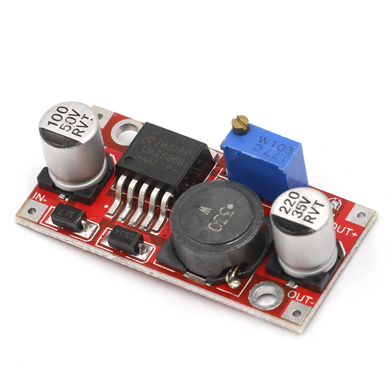 LM2596S adjustable 3 6 46 V 3A Регулируемый понижающий модуль питания с защитой от обратного