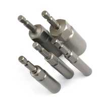 5pc hex sockets kit 6mm8mm10mm12mm14mm magnetic socket adapter impact nut bolt drill bit set for pneumatic screwdriver