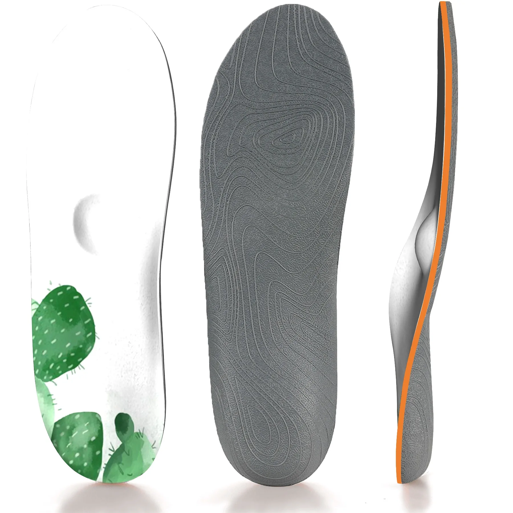 Personality Insoles Men Woman Shoes Foot Massage Outdoor Sports Shock-absorbing Insole