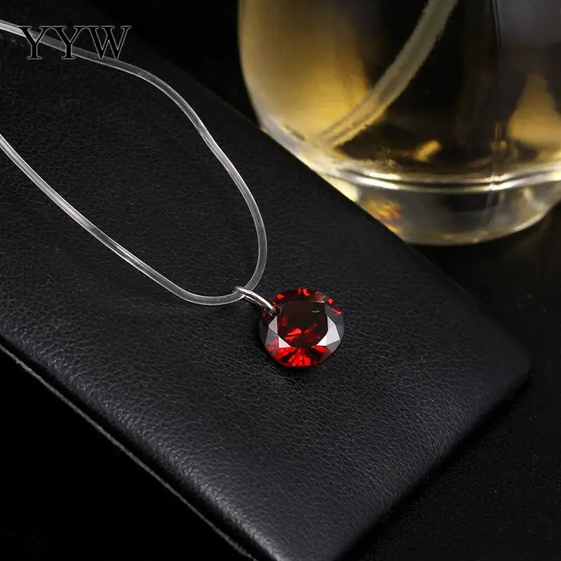 Женское прозрачное колье Chian Link элегантное с кристаллами вечерние украшения на