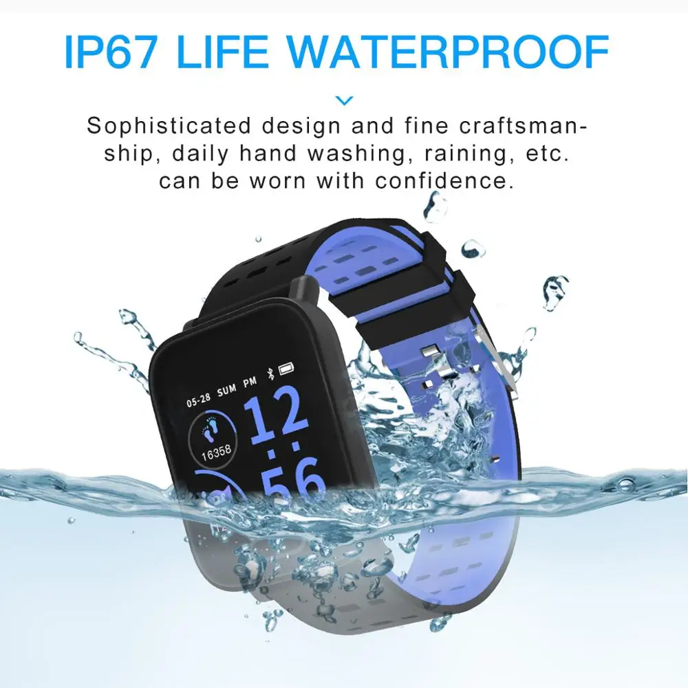 Новый умный Браслет пульсометр кровяное давление здоровые водонепроницаемые