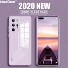 Чехол для Huawei P40 Lite, P30 Pro, Mate, Honor 20, 30, 5G, X10, Nova 6, 7, SE, закаленное стекло