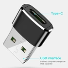 USB тип A штекер для USB Тип C гнездовой разъем конвертер адаптер для зарядки Q39D