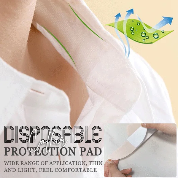 

Disposable Collar Protection Pad T-shirt Sweat Pad Perspiration Deodorant Dry Stickers Collar Sweat Absorbing Pads for Unisex