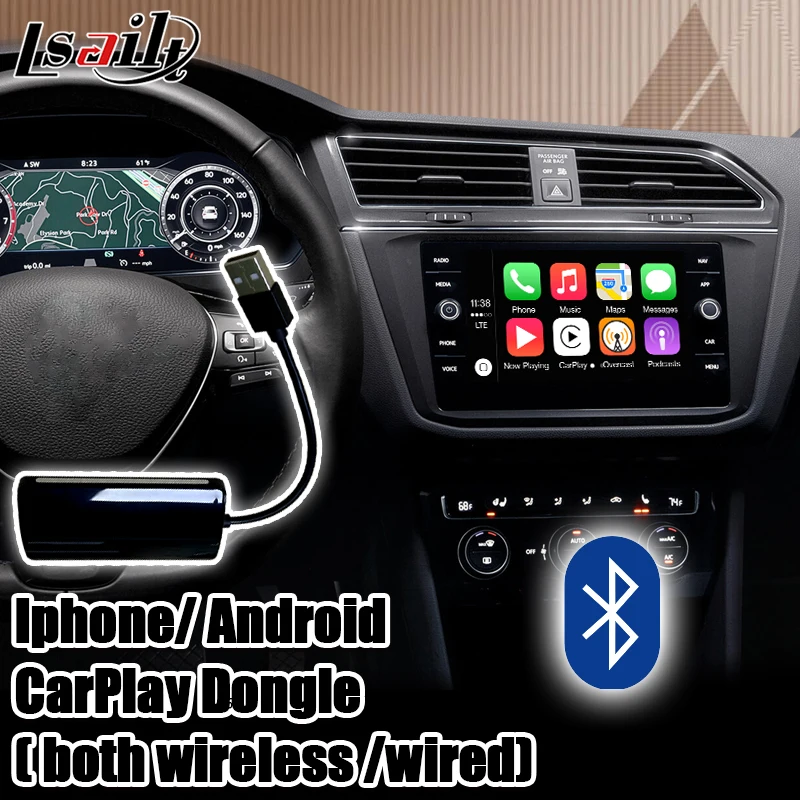 Подключи и работай Android 9 0 gps навигация видеоинтерфейс carpaly для Tiguan/Atlas/Seat 2014 19 лет