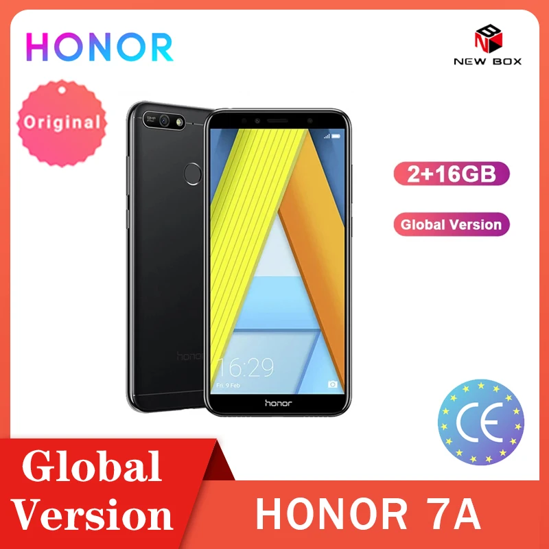 Honor 7A 2 Гб 16 7 а мобильный телефон Snapdragon 430 Восьмиядерный 13 МП 5 дюйма 18:9