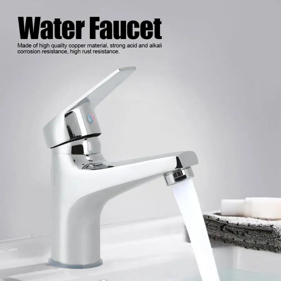 Бытовой Кран Водопроводный G1/2in медный кран с одним отверстием одной ручкой для