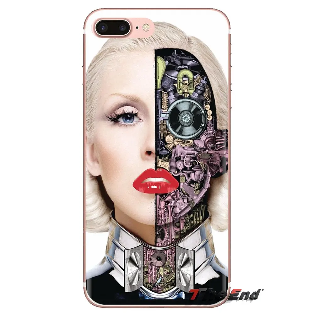 Чехол для мобильного телефона Xiao mi 6 A1 Max x 2 5X 6X Red Note 5 5A 4X 4A A4 4 3 Plus Pro Christina Aguilera Lips