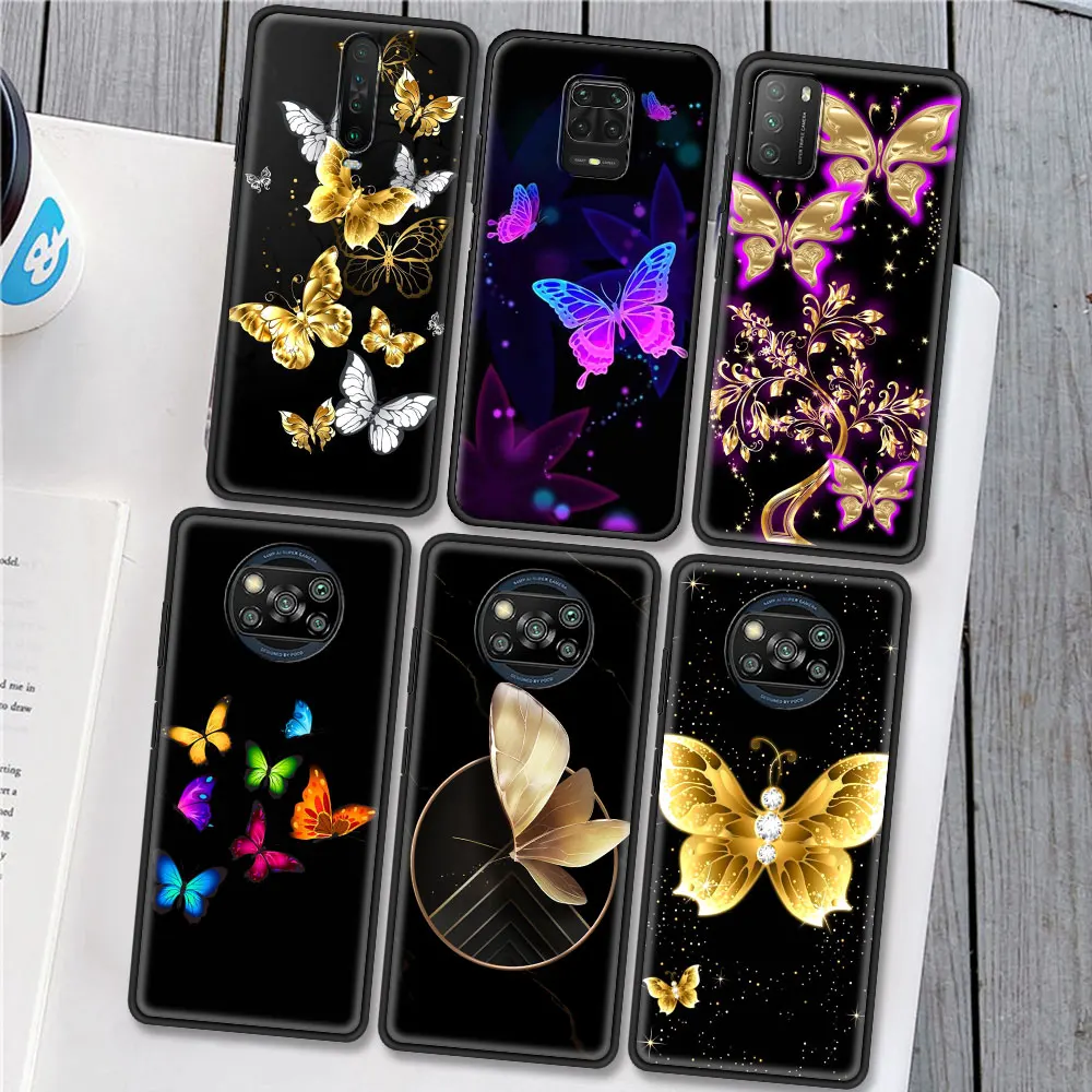 Чехол для телефона Xiaomi Mi Poco X3 NFC 11 10T Pro 9T CC9 Note 10 A2 Lite Черный Мягкий матовый чехол с