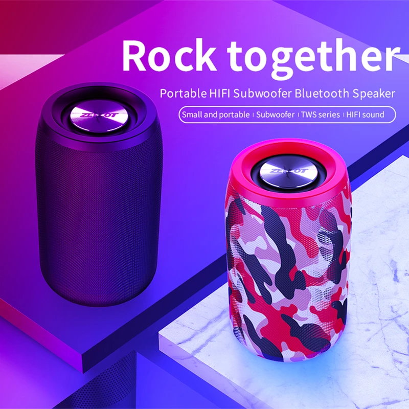 Мини Портативный HIFI беспроводной Bluetooth динамик S32 сабвуфер с FM радио Колонка