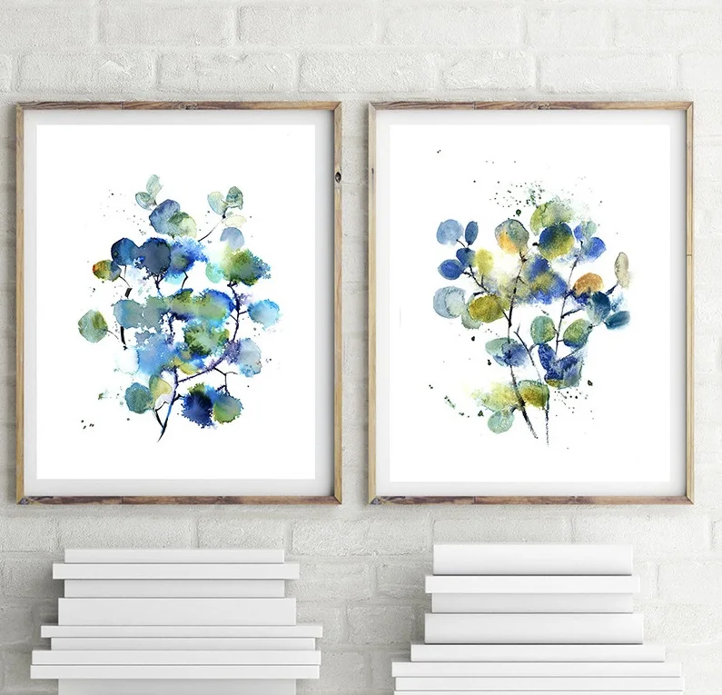 Картина на стену Лофт акварельная картина скандинавский Холст плакат цветочное