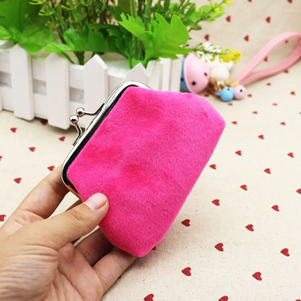 Новинка милый модный женский вельветовый маленький кошелек держатель для монет