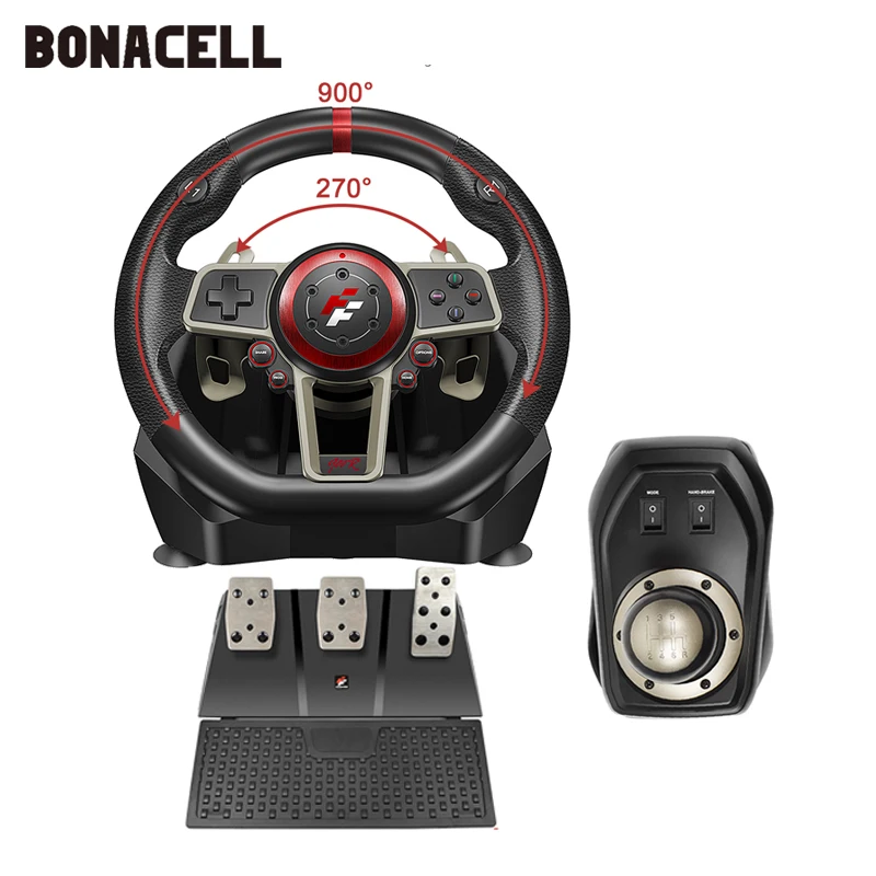 900° racing game steering wheel computer learning car simulation PC/PS3/PS4/Xboxone/Switch 900 degrees L50 | Электроника