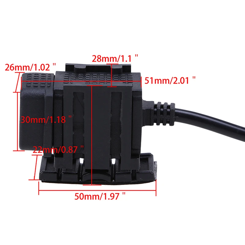 POSSBAY Universal Motorcycle USB Charger Adapter Electric Bike Handlebar Power Supply Port Socket for Phone GPS MP4 Truck Boats |