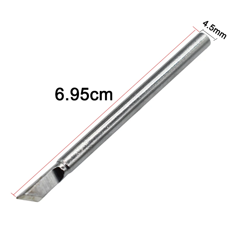 

4Pcs 65x4.6mm Electric Soldering Iron Tips Head Replaceable 4.6mm Shank For 40W Solder Irons Best Promotion