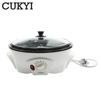 cukyi electric coffee beans home coffee roaster machine roasting 220v non stick coating baking tools household grain drying