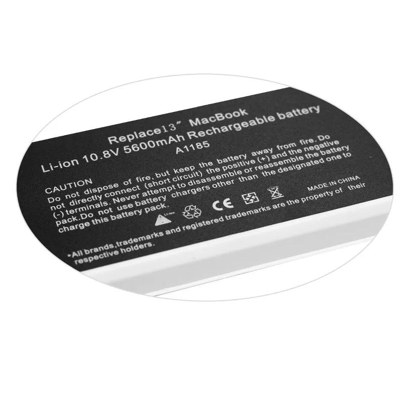 

Golooloo White Laptop Battery for Macbook 13" MAC A1185 A1181 MA566FE/A MB881LL/A 5600 mAh 10.8V