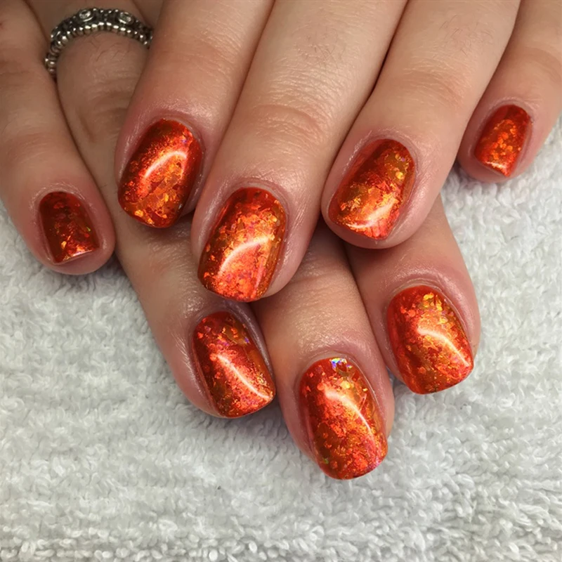 Имитация золотых хлопьев медные хлопья для планера искусства украшение ногтей