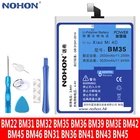 Аккумулятор NOHON для Xiaomi Mi5 Mi4C Mi6 Mi 3 4 6X Redmi Note 2 3 4 4X 5 BM35 BM22 BM36 BM3E BN31 BM45 BM46 BN41 BN43 BN45