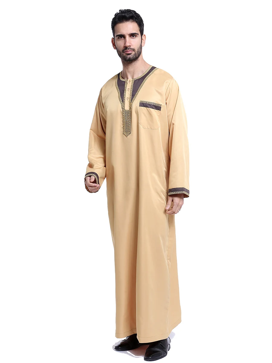 Курта Мужская Абая Дубай длинный рукав Саудовская Аравия|Мусульманская одежда| |