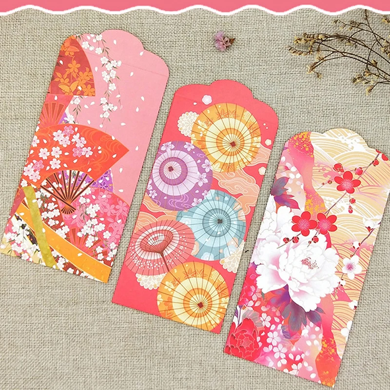 

10PCS Chinese Red Envelope Creative Hongbao New Year Spring Festival Envelope