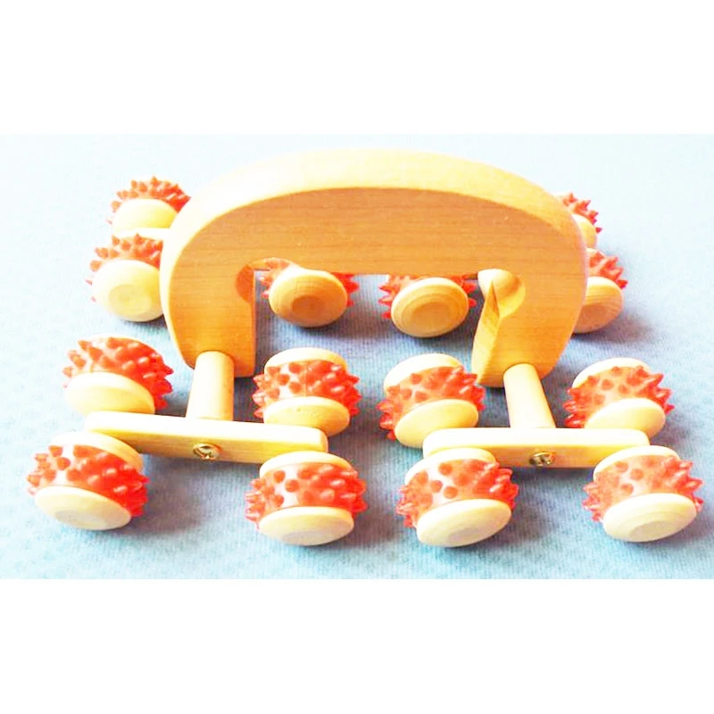 Новый деревянный десять многофункциональный массажер для тела Ног Живота Тонкий