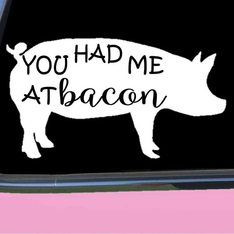 15*8 2 см Вы меня на бекон Стикеры веселый автомобиль окно бампер Новинка дрейф JDM