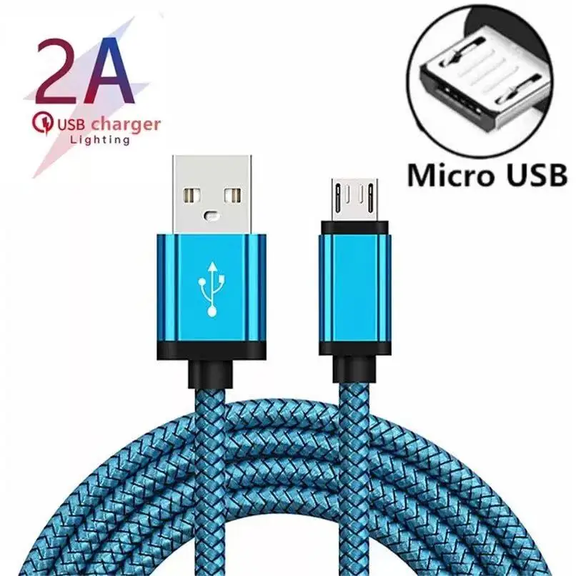 

USB Charging Cable USB to Type c 1A 3A Fast Charger Charging Cable Nylon C-type Data Usb Cable for Mobile Phone