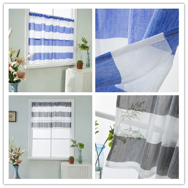 

GYV1048 Modern ColorfulWhite 1PC Sheer Voile Tulle Curtains "Customise" Living Room Kitchen Bedroom Home Decorative Window