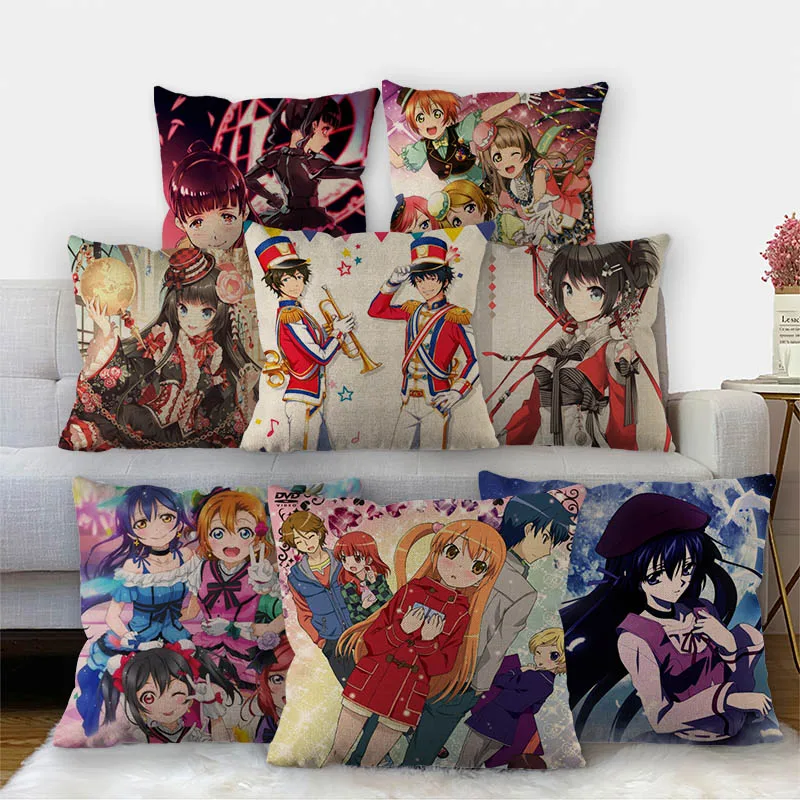 

Мечтательный фестиваль, яркий высококачественный домашний текстиль, хлопчатобумажная льняная ткань 45x45 см, односторонняя декоративная нав...