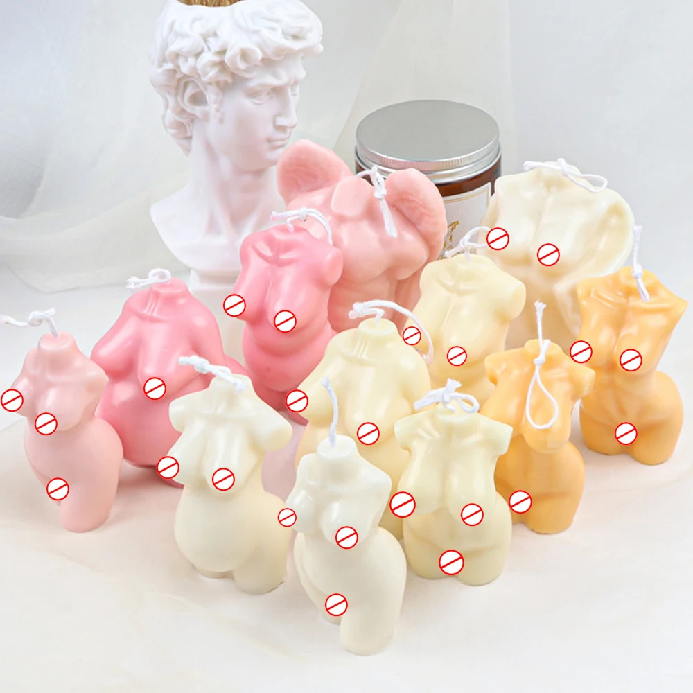 Силиконовая форма в виде свечи с ангельским телом 3D креативная для изготовления