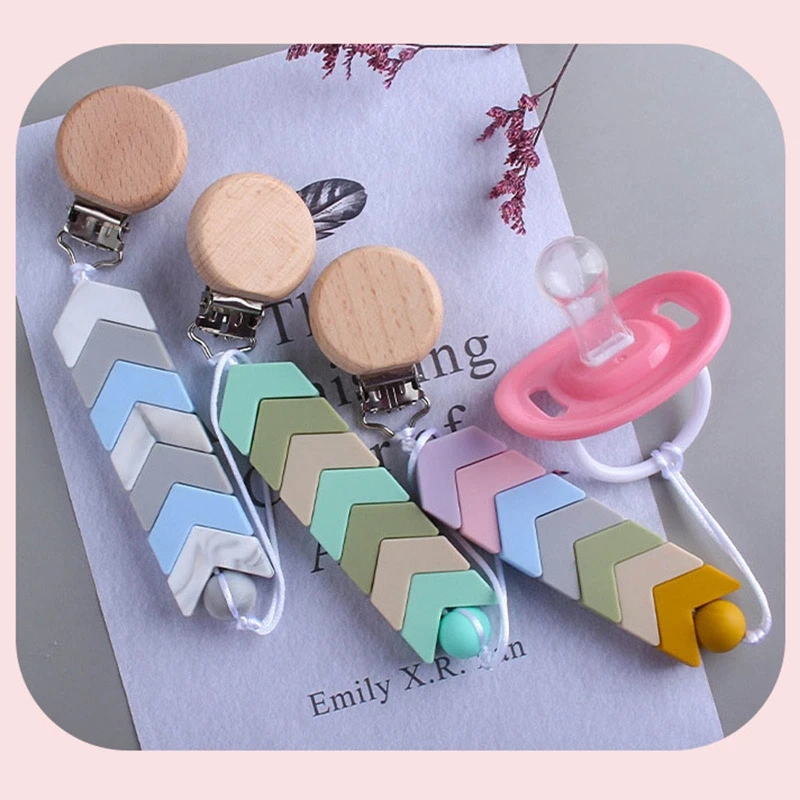 

Baby Pacifier Clip Chain Silicone Beads BPA Free DIY Dummy Nipple Holder Soother