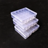 1pcs fishing tackle boxes 10 transparent compartments plastic fishing lure bait hook storage case tackle box high strength box