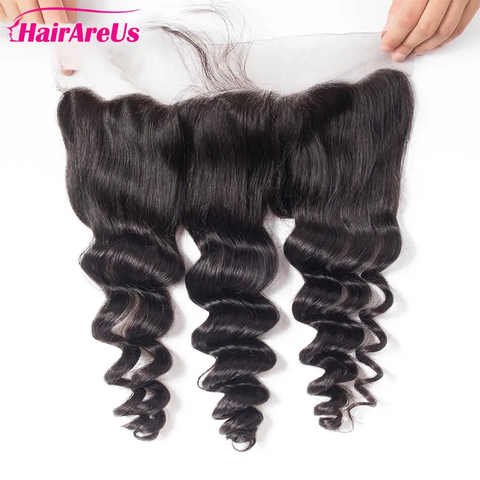 

13x4 Lace Frontal HD Transparent Closure 22 Inch Women Loose Wave Lace Closure Human Hair Remy Brazilian Swiss Lace Closure Only