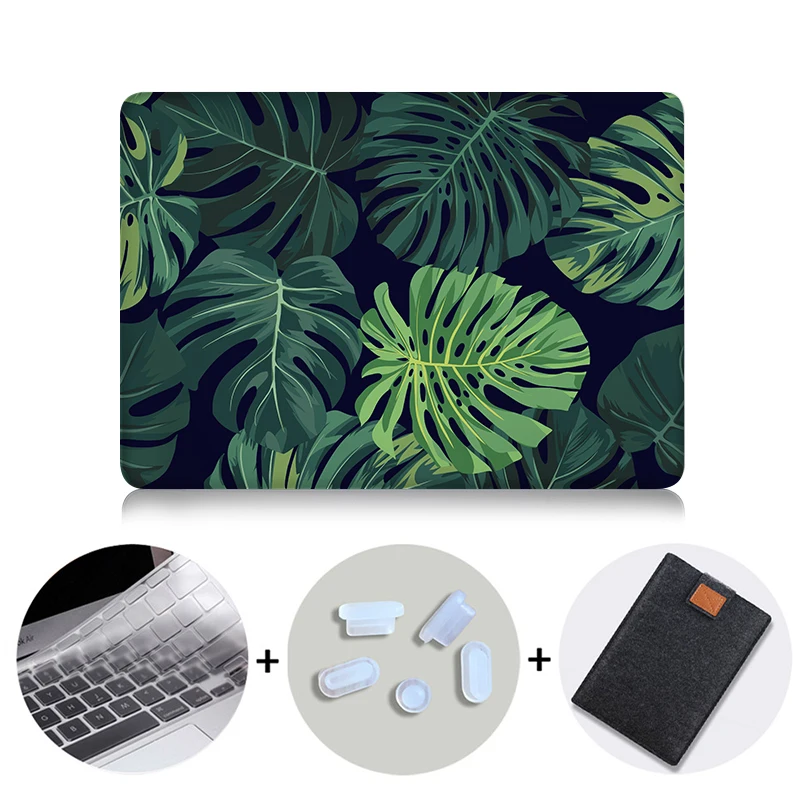 Чехол MTT с принтом тропических растений для Macbook Air Pro retina 11 12 13,3 15,4 дюймов, чехол с сенсорной панелью для mac book Pro 13 15, сумка для ноутбука - Цвет: M009