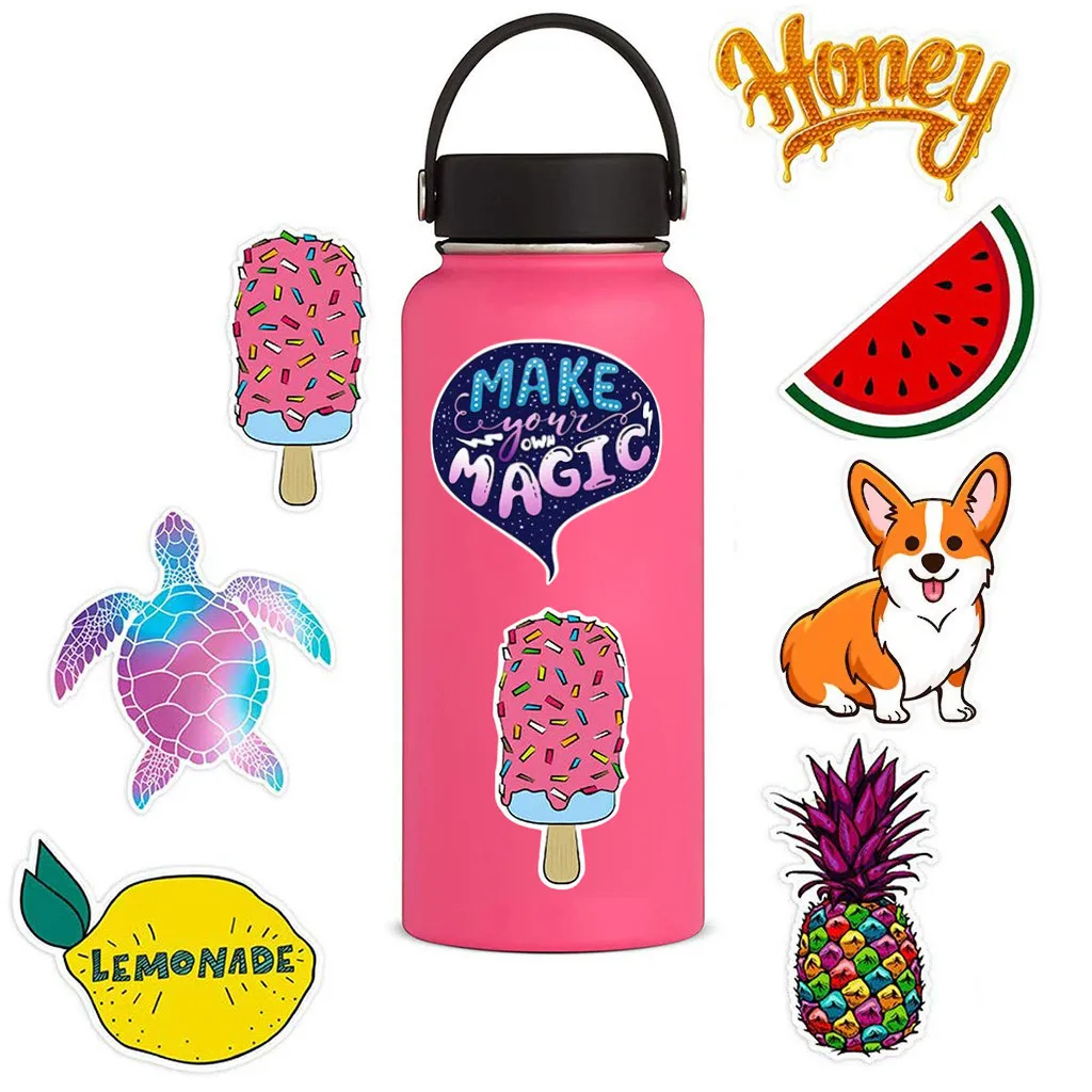 Оригинальные наклейки на стену для воды в спальню бутылки большие милые